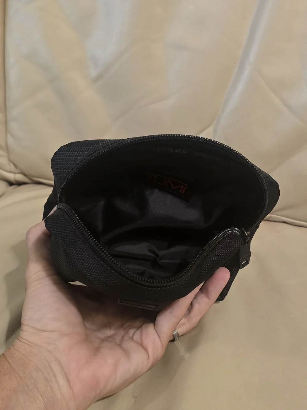 TUMI Black Travel Toiletry Bag